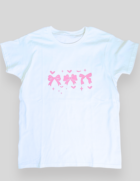 Everyday Essential Cotton T-Shirt / coquette bows