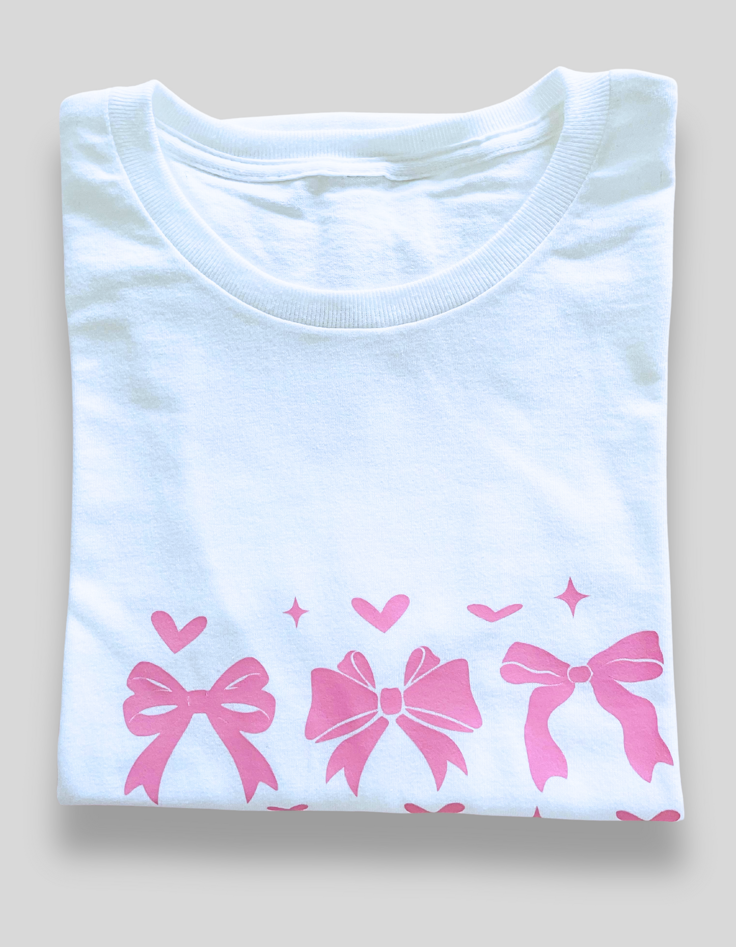 Everyday Essential Cotton T-Shirt / coquette bows